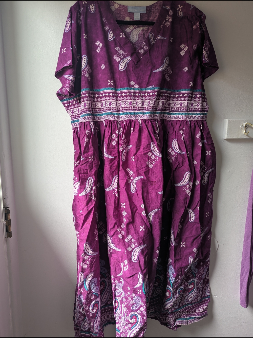 Only Necessities Purple Floral Print Top